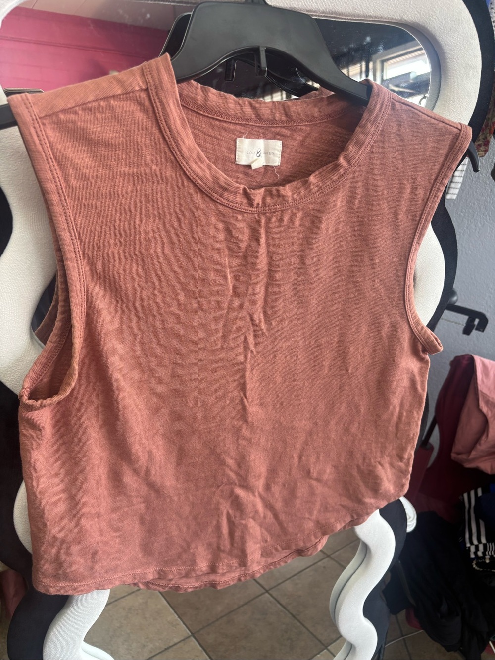 Lou & Grey Washed Rust-Pink Muscle Tee